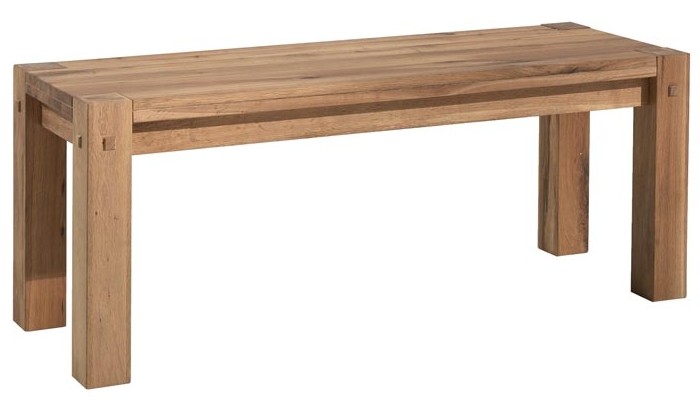 Banc bois chene massif 123cm FJORD