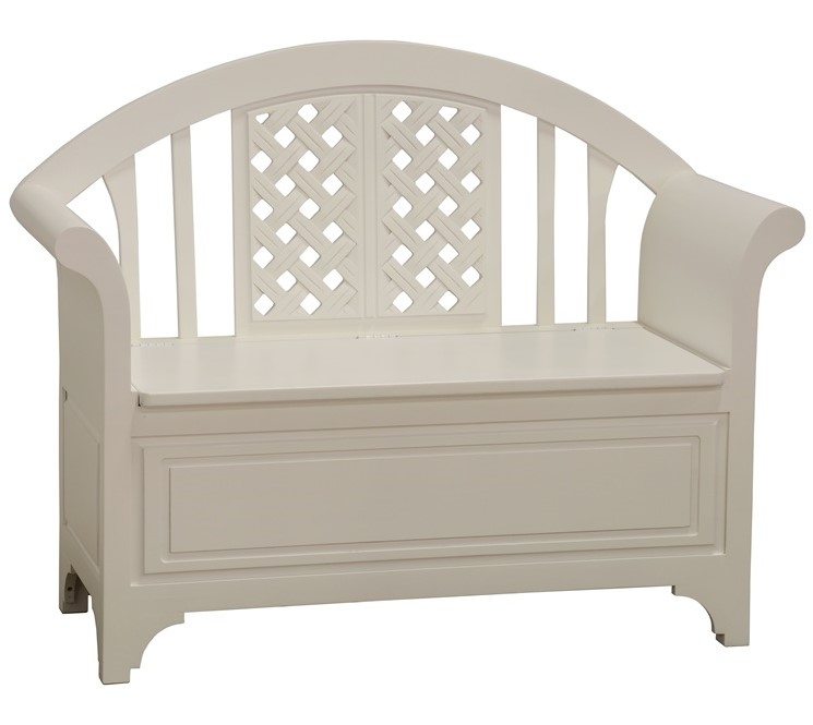 Banc coffre exotique hévéa 115x90cm TRADITION