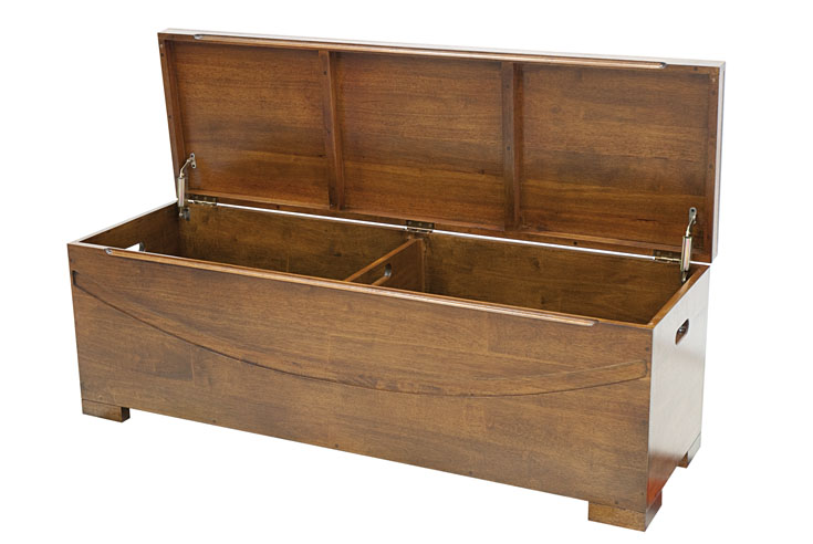 Banc coffre Hévéa 130x40x45cm NIAGARA