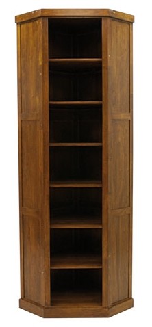 Bibliothèque d'angle hévéa 240cm TRADITION