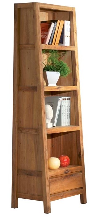 Bibliothèque étagère chêne 56x195cm FJORD