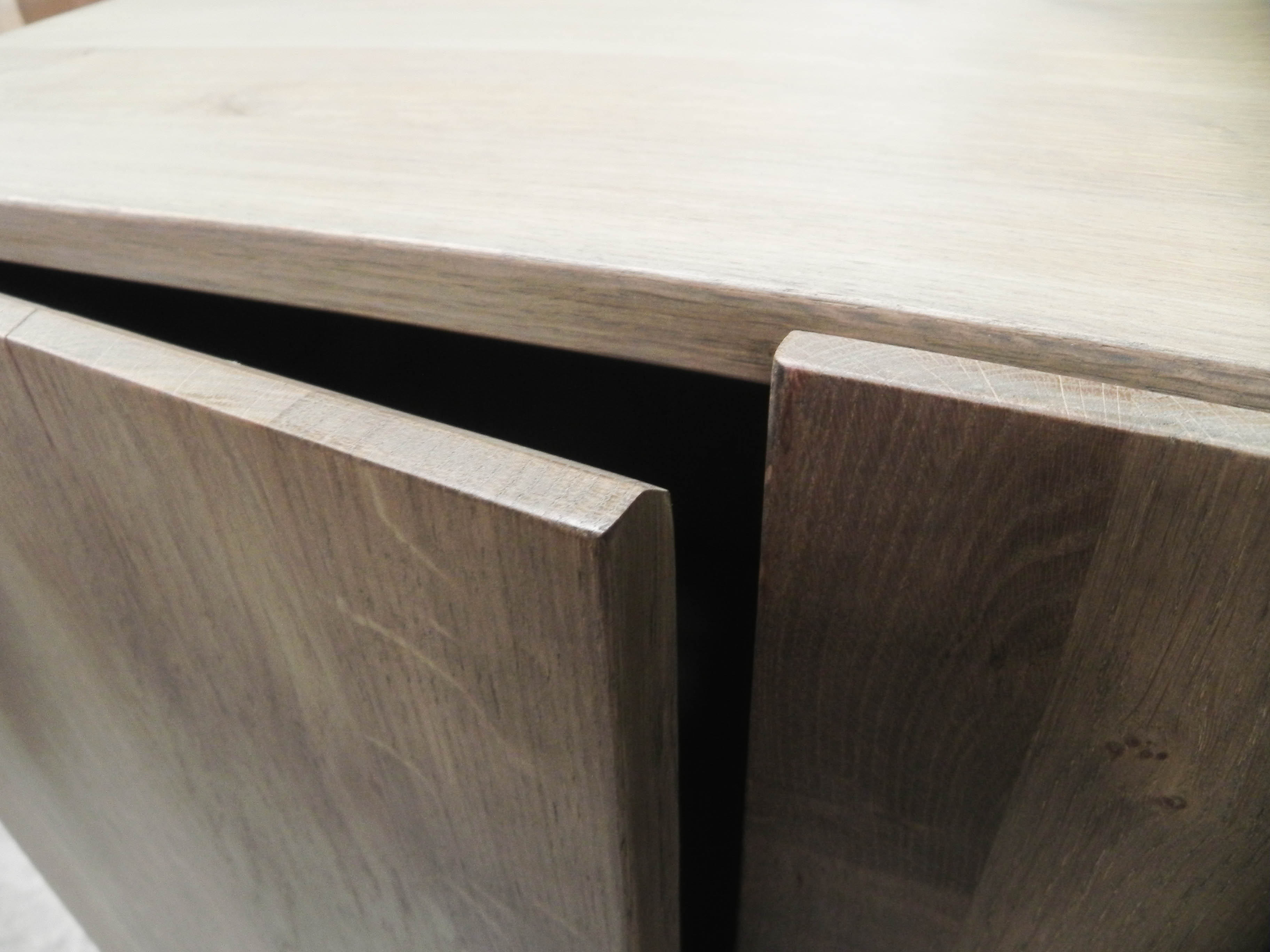 Buffet haut 2 portes chêne massif métal SOOMAA réf 30020868