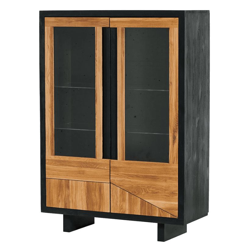 Buffet vitrine en bois FAIRLIE
