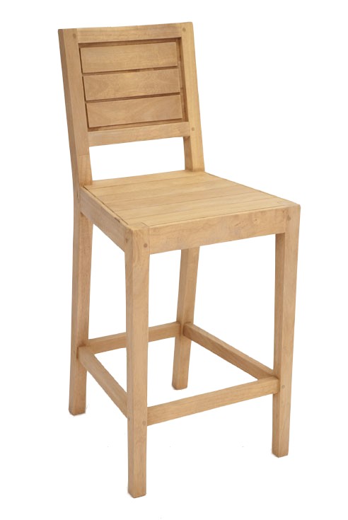 Chaise de bar Hévéa 42x46x97cm ATTAN