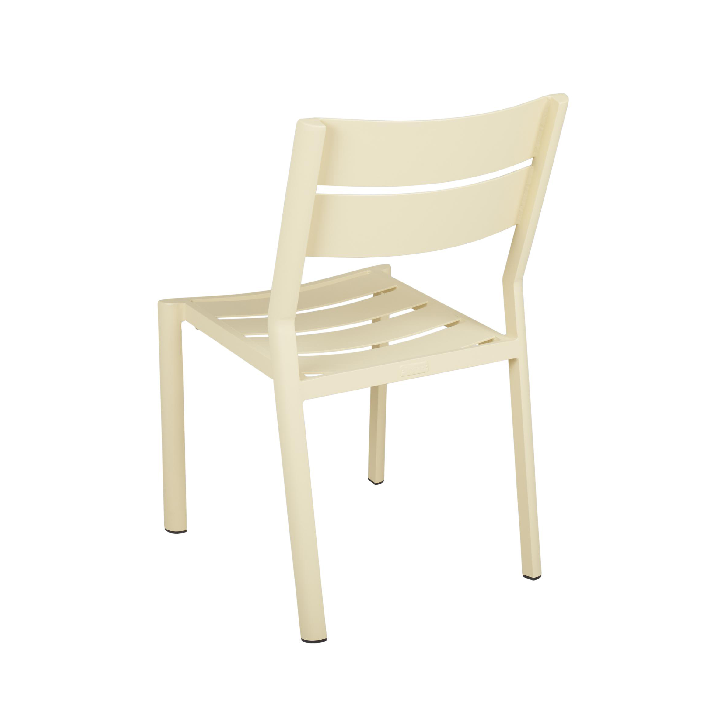 Chaise de jardin en aluminium jaune tendre (lot de 2) STOCKHOLM