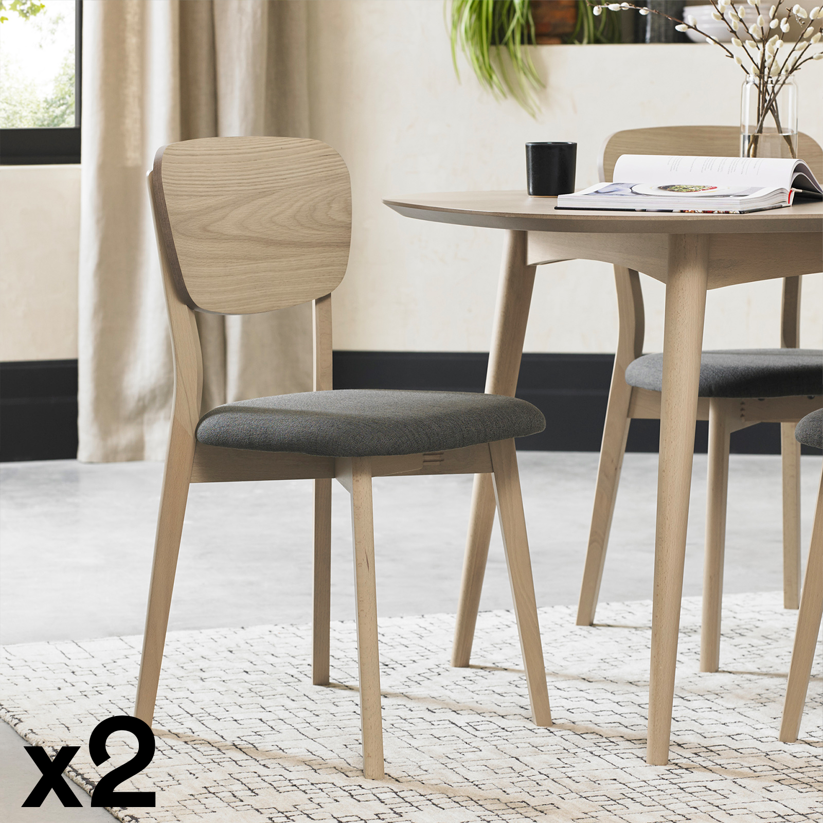 Chaise scandinave (lot de 2) COPENHAGUE