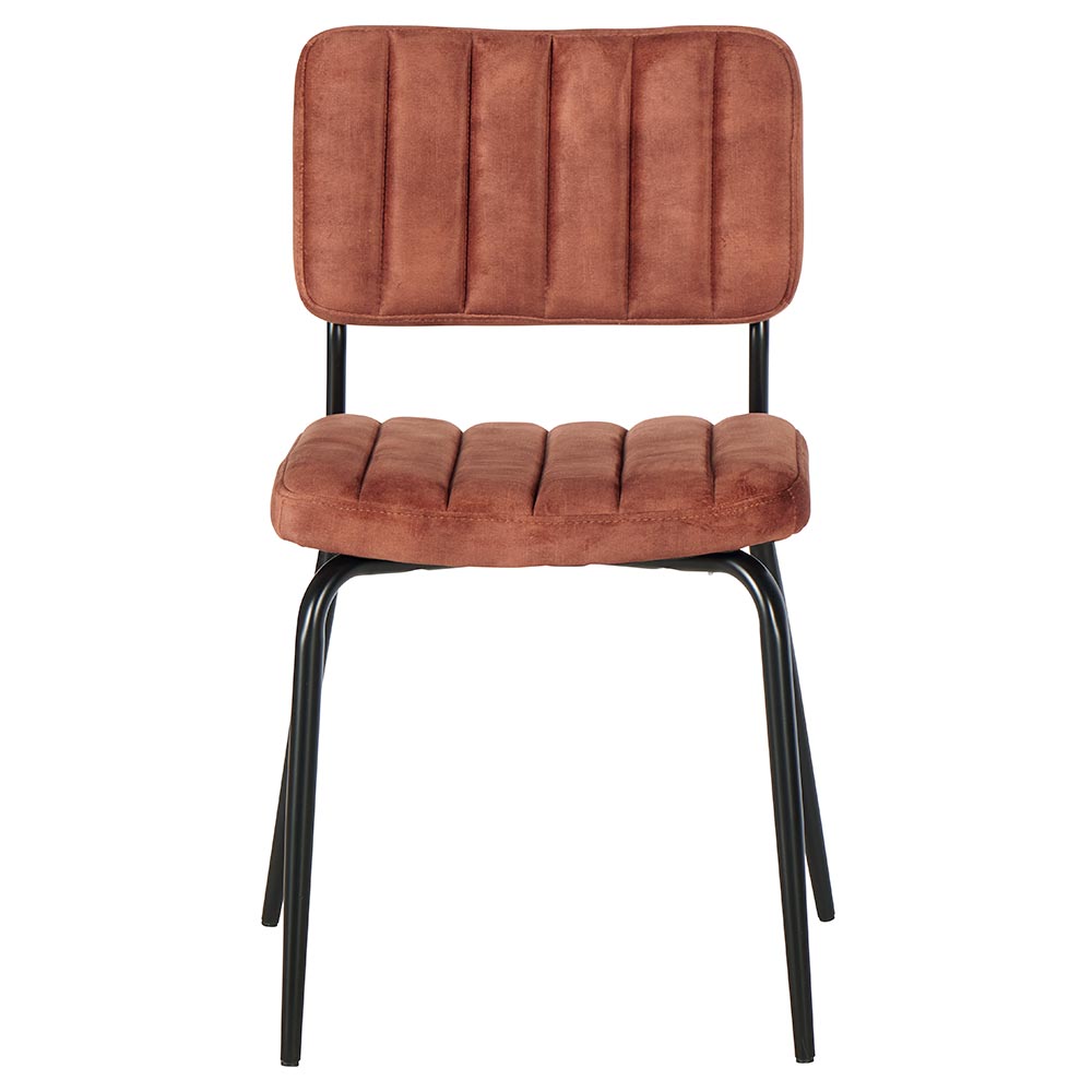Chaise vintage rouille FAIRLIE (lot de 2)