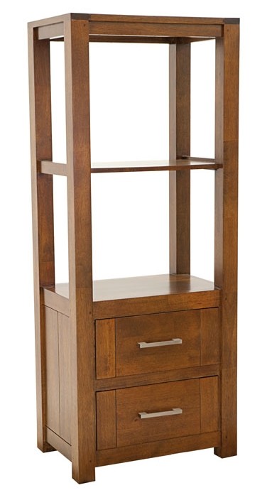Colonne étagère moderne hévéa massif H150cm ATTAN