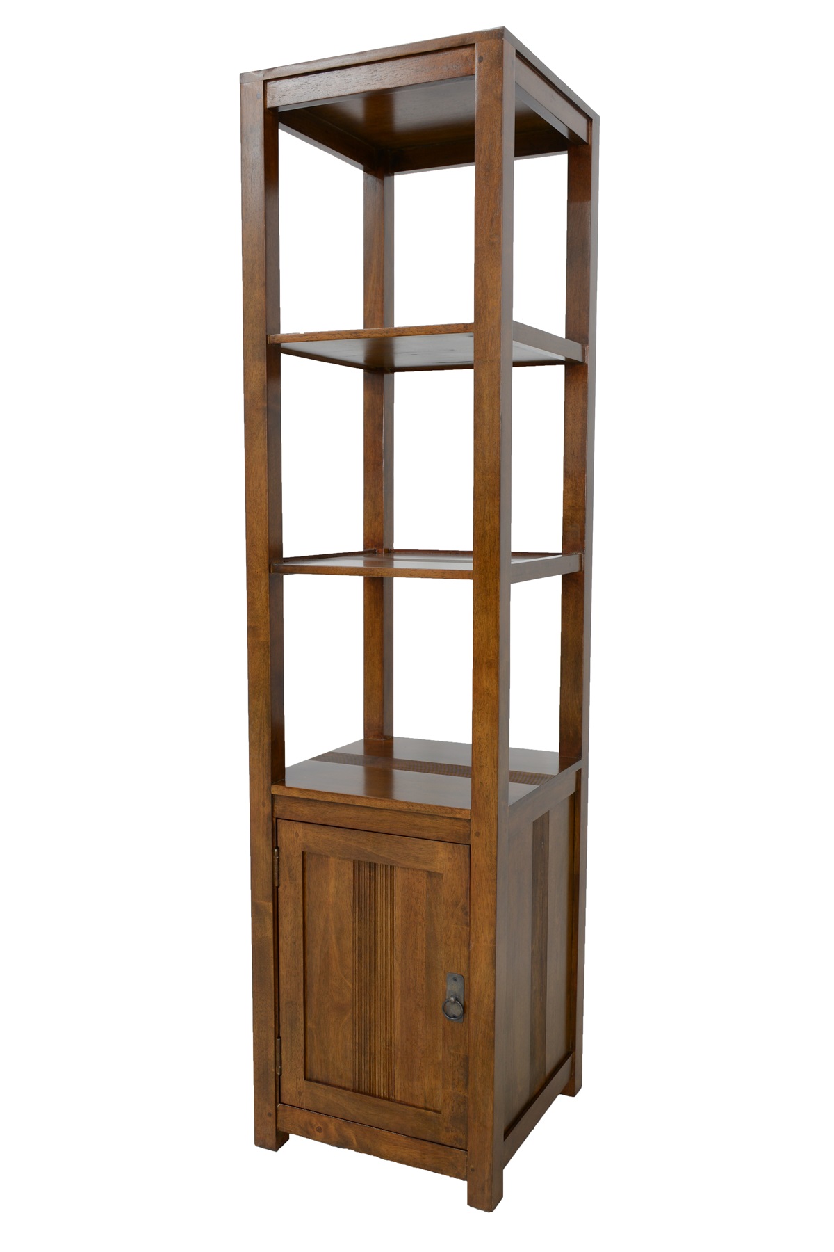 Colonne ouverte Hévéa 1 porte, 3 étages, 45x45x178,6cm GALA
