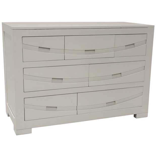 Commode Hévéa 7 tiroirs 110x50x76cm NIAGARA