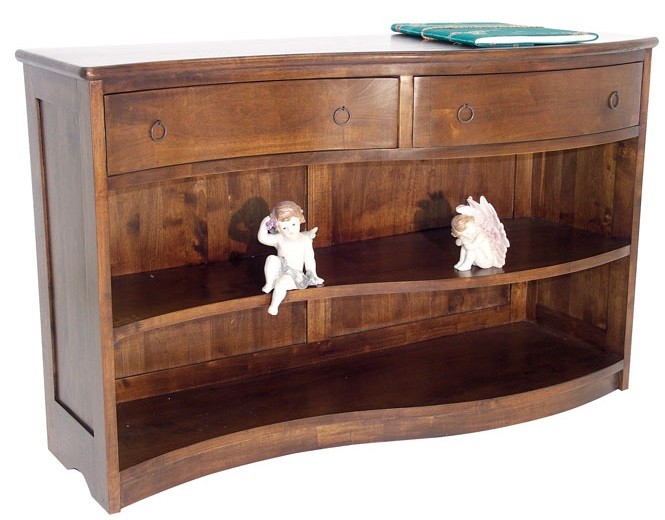 Console bibus vague hévéa 120x75cm TRADITION