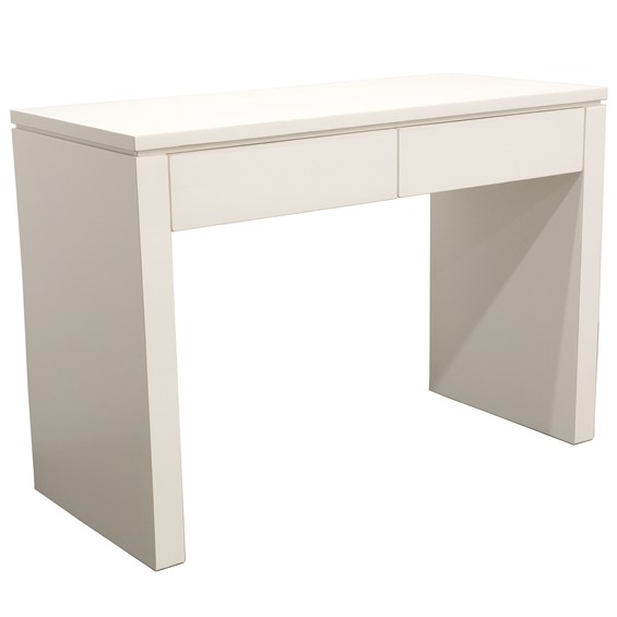 Console bureau bois moderne hévéa 109cm HELENA