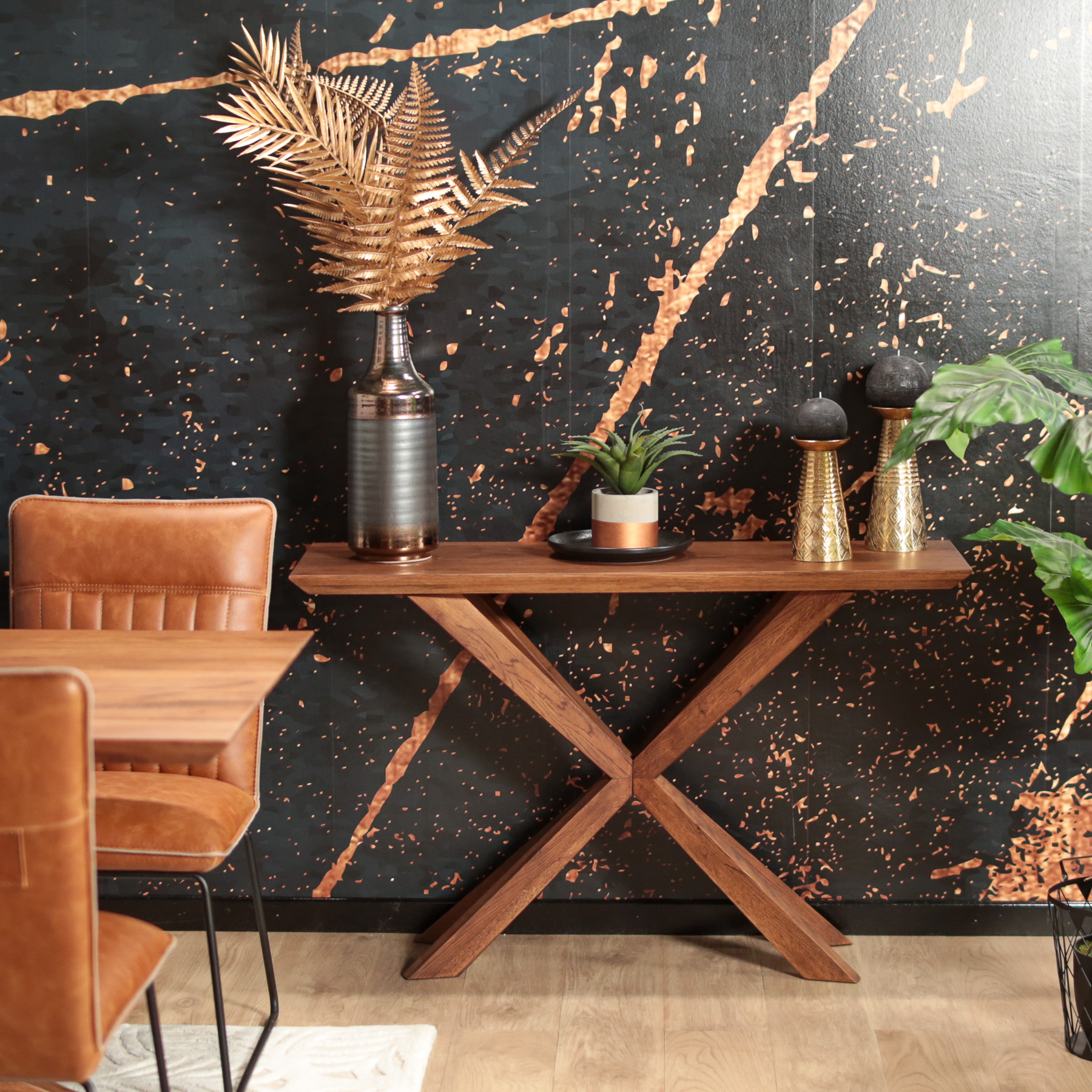 Console en bois de chêne moderne OKA