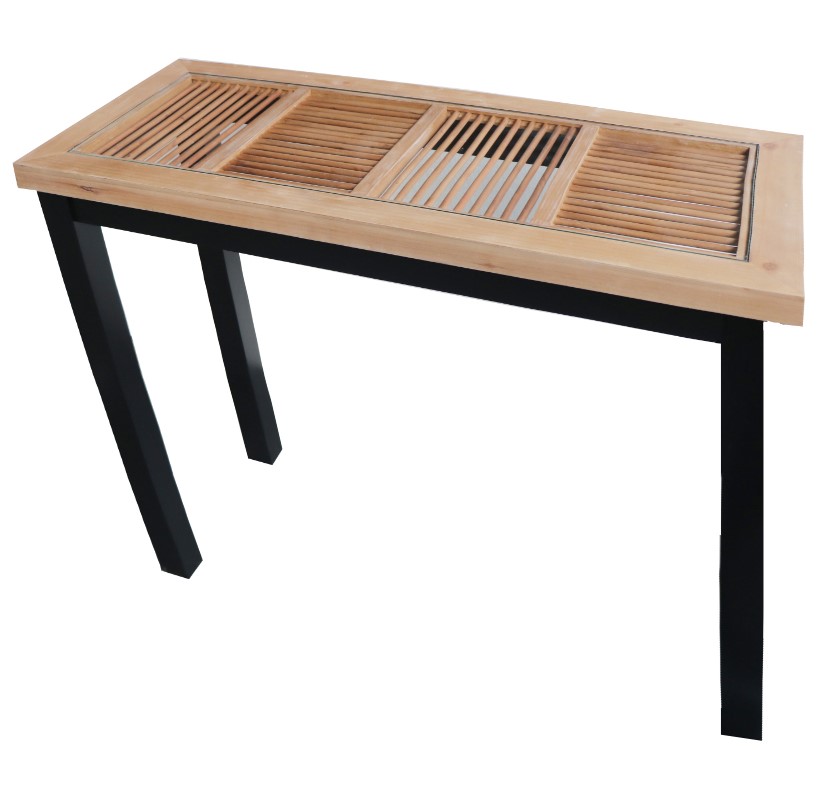 Console en bois et verre ATELIER