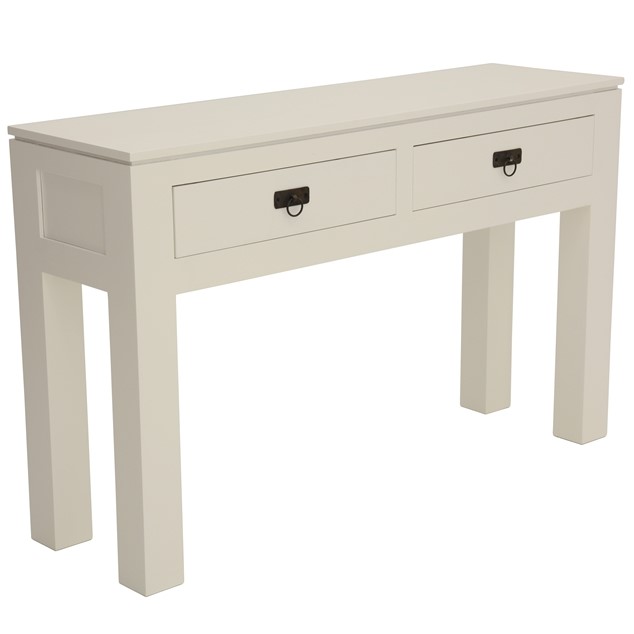 Console hévéa 2 tiroirs 120cm HELENA