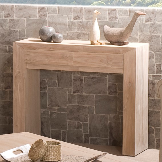Console moderne 2 tiroirs 90cm DIANE