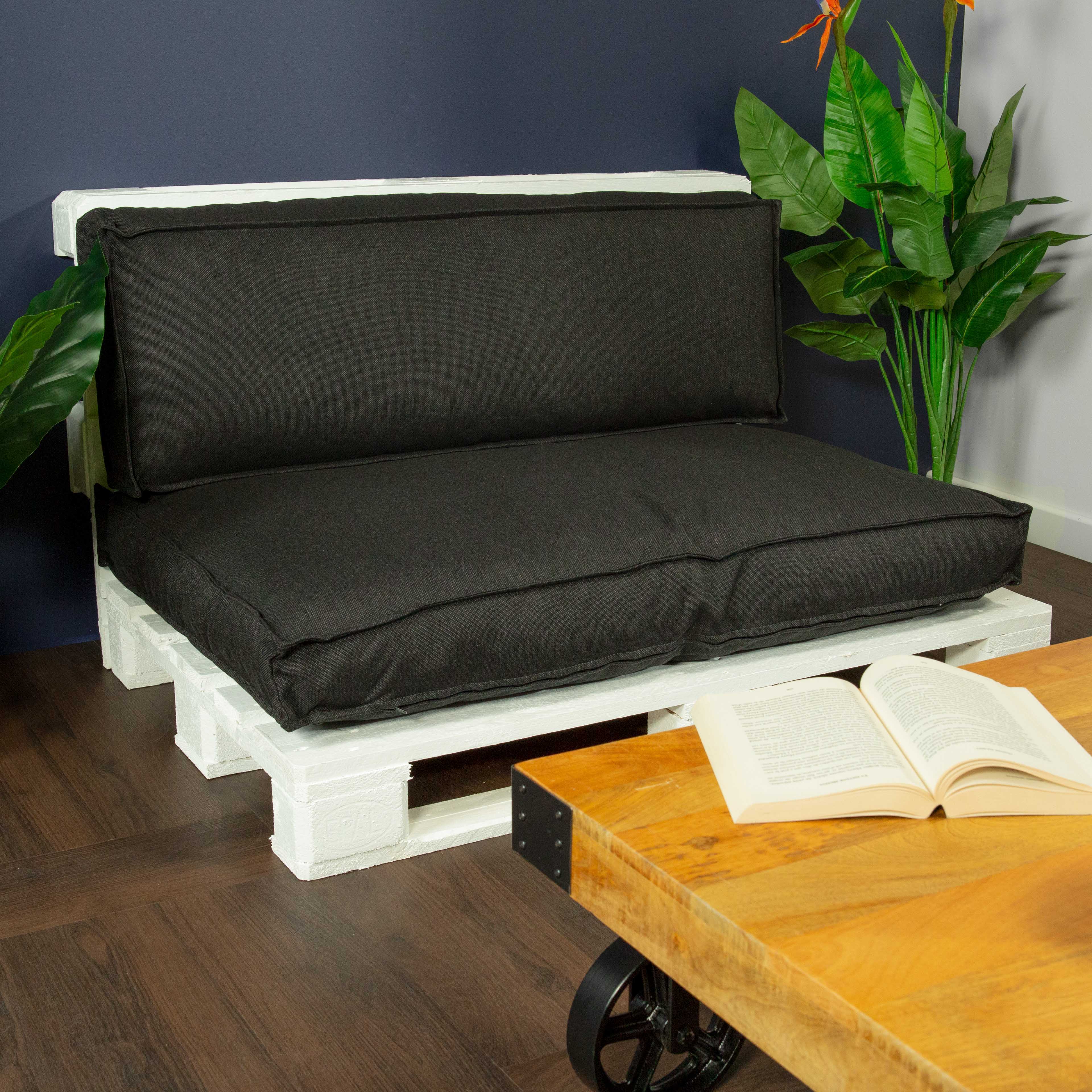 Coussin de palette noir