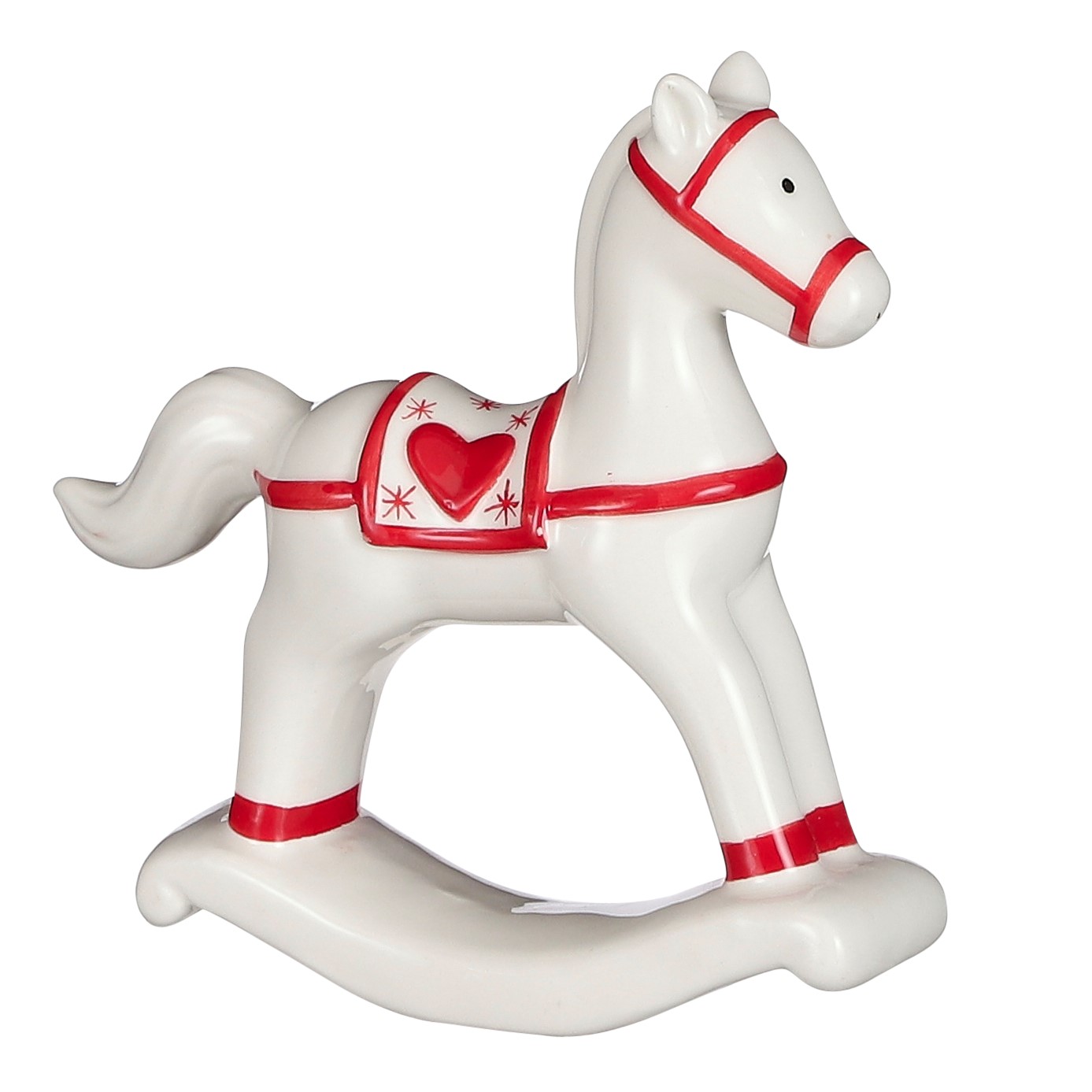 Décoration de Noël cheval à bascule 14 cm