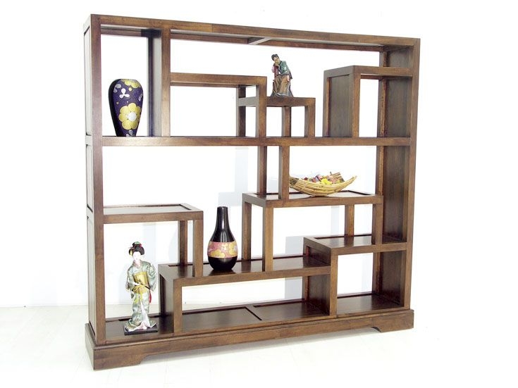 Etagère bibliothèque destructurée hévéa 164x150cm MAORI