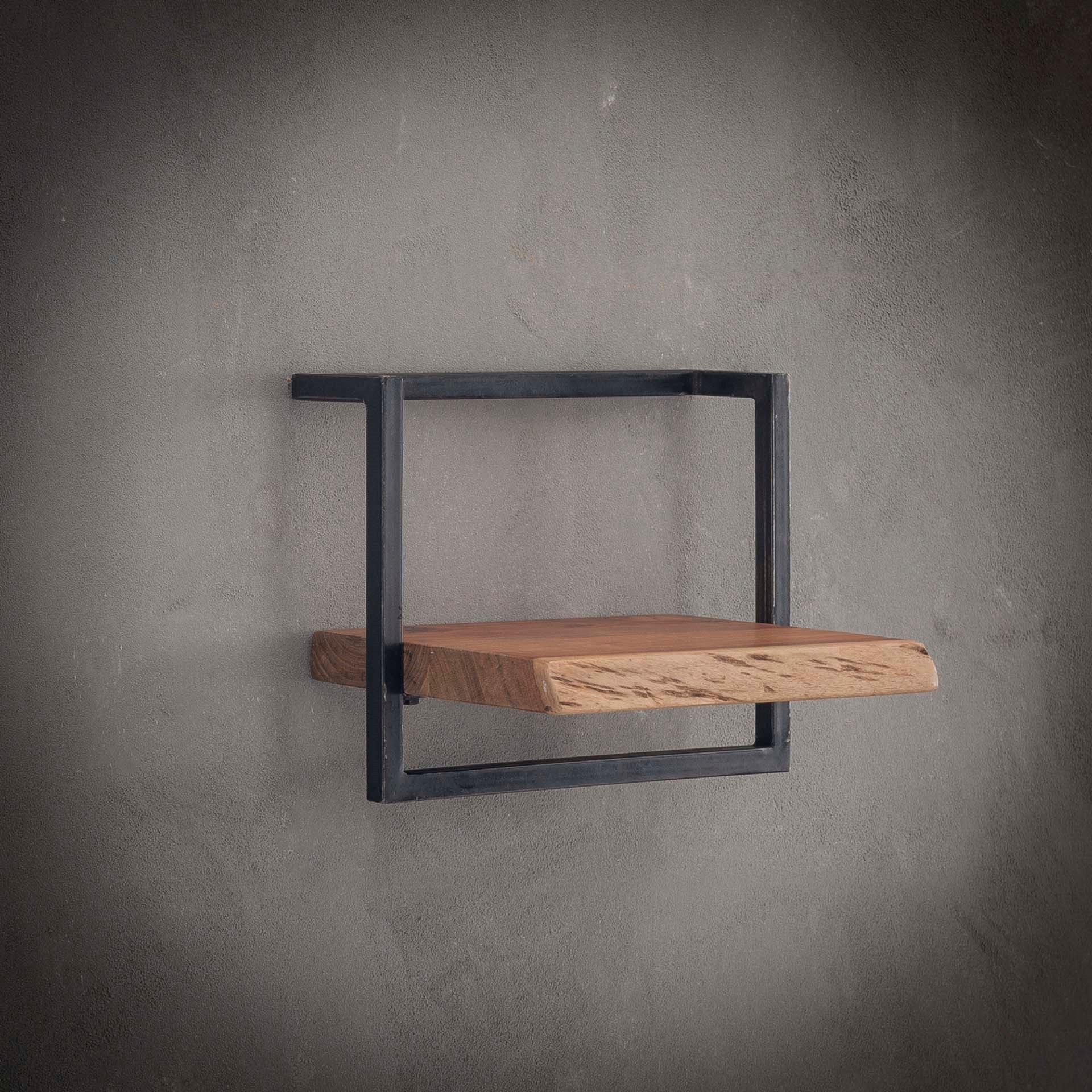 Etagère murale bois métal 40 cm MELBOURNE