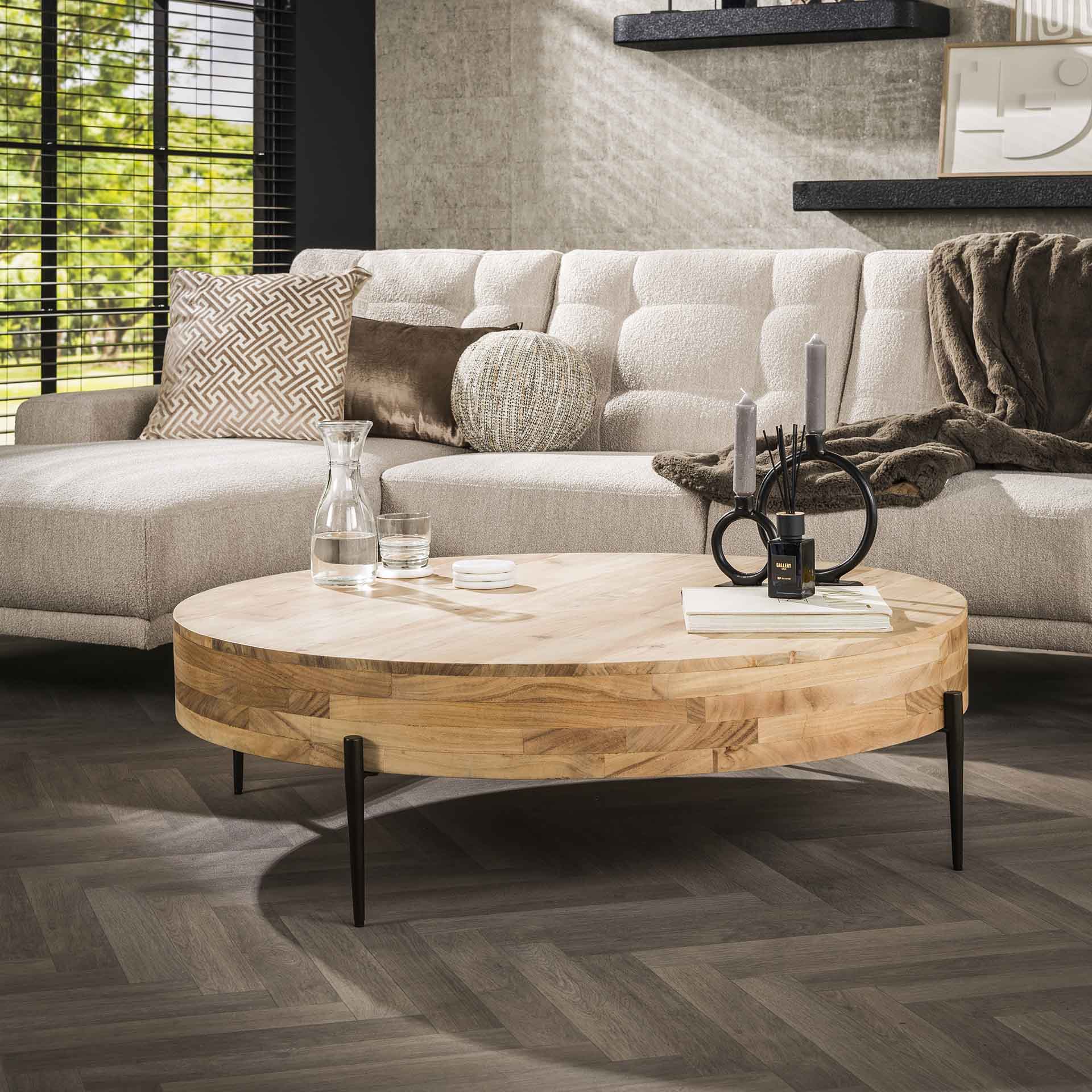 Grande table basse ronde MELBOURNE