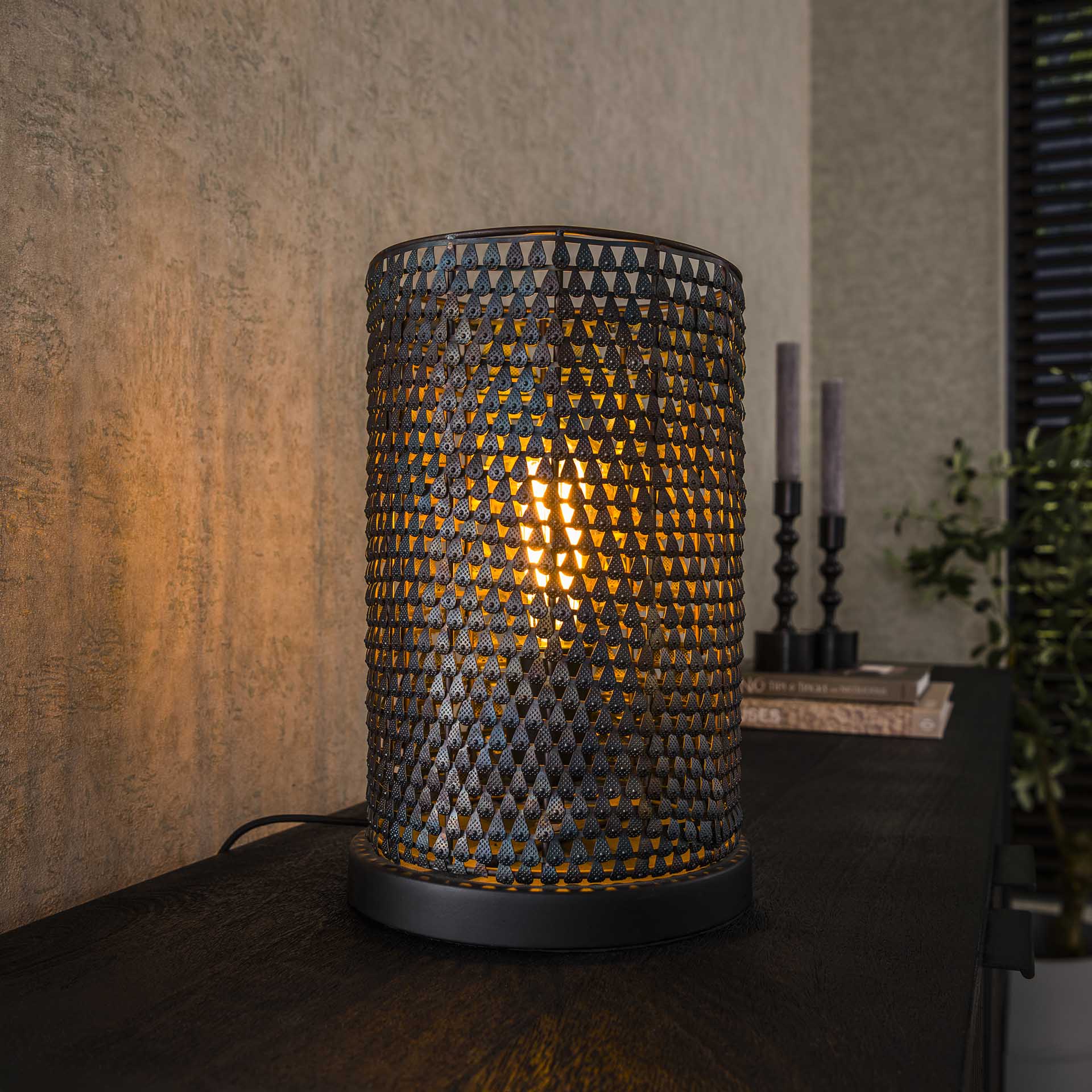 Lampe à poser contemporaine effet maille TRIBECA