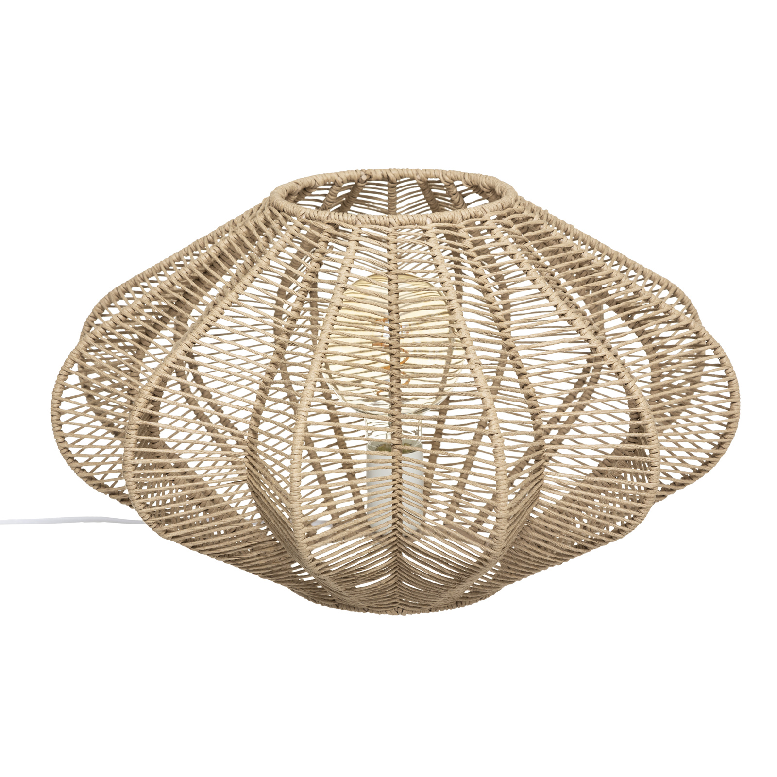 Lampe à poser en papier forme graphique