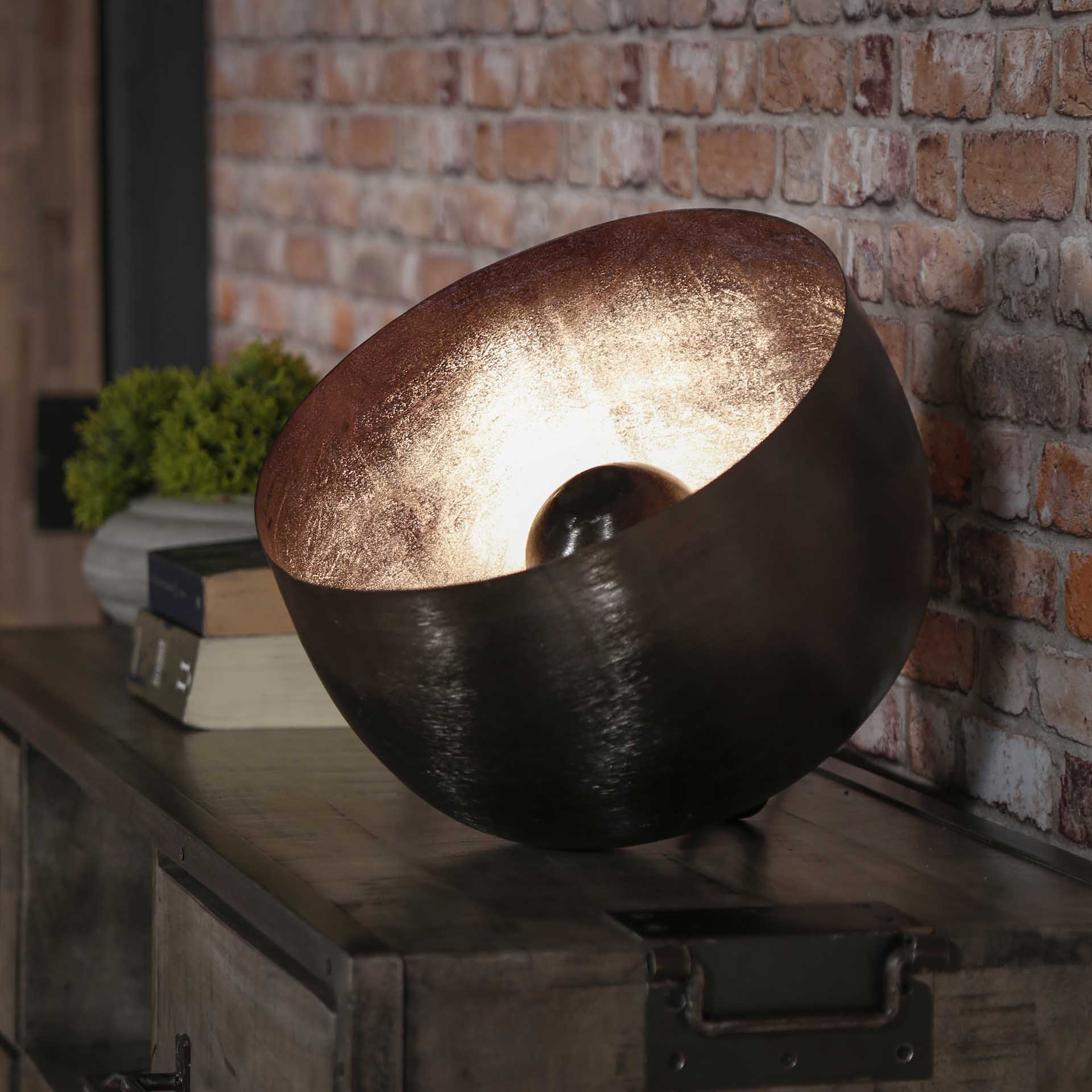 Lampe à poser industrielle cloche noire GM TRIBECA