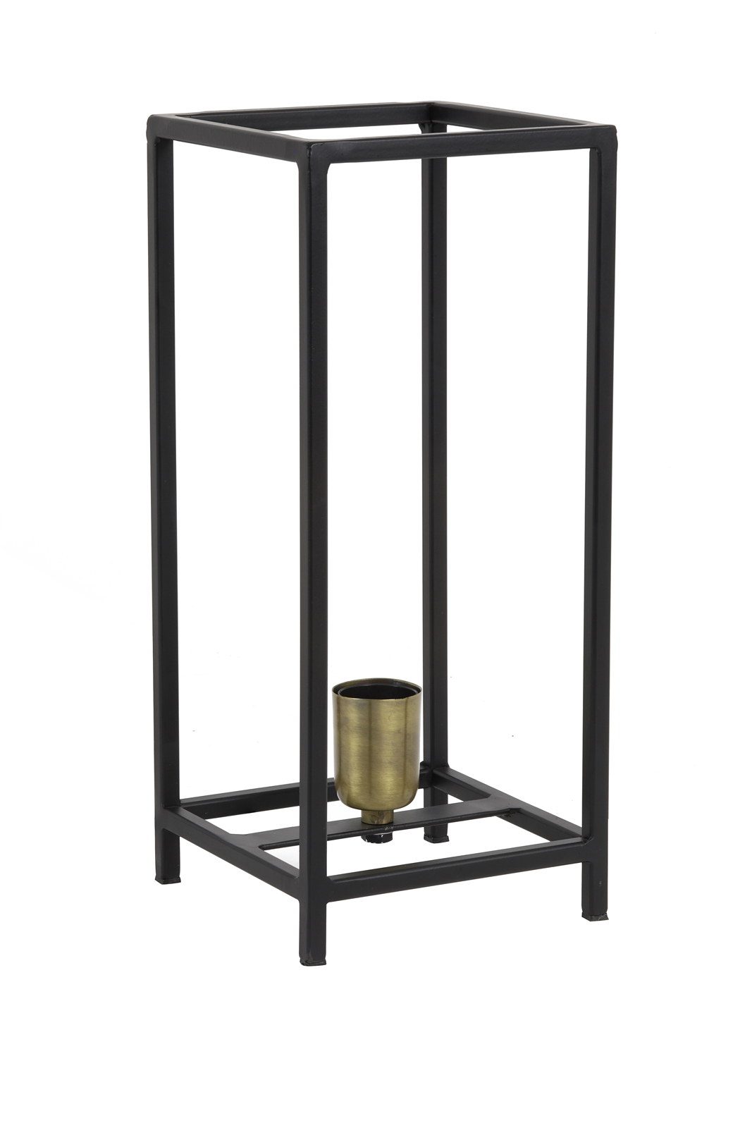Lampe lanterne contemporaine métal noir mat grand modèle