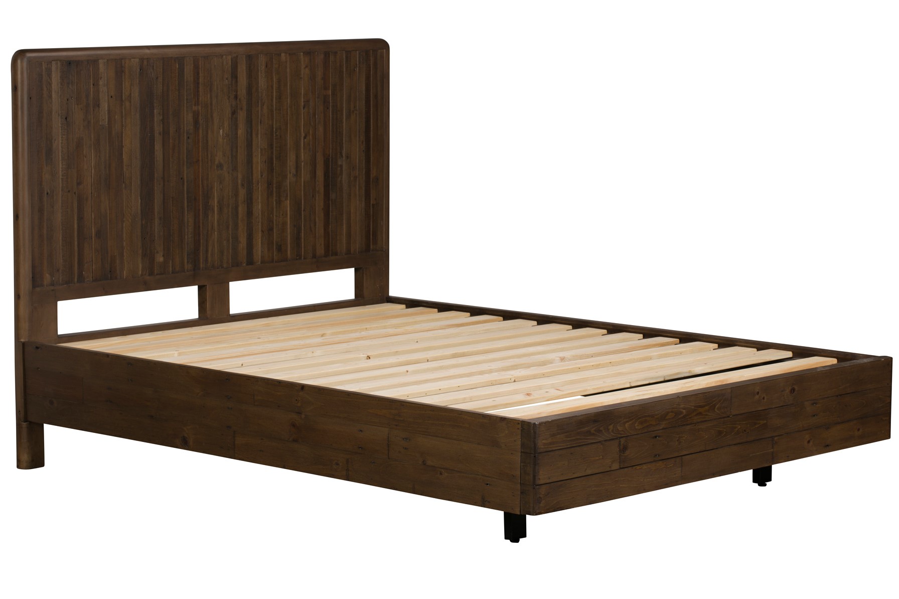 Lit 2 places bois recyclé brun 140 cm QUEENSTOWN