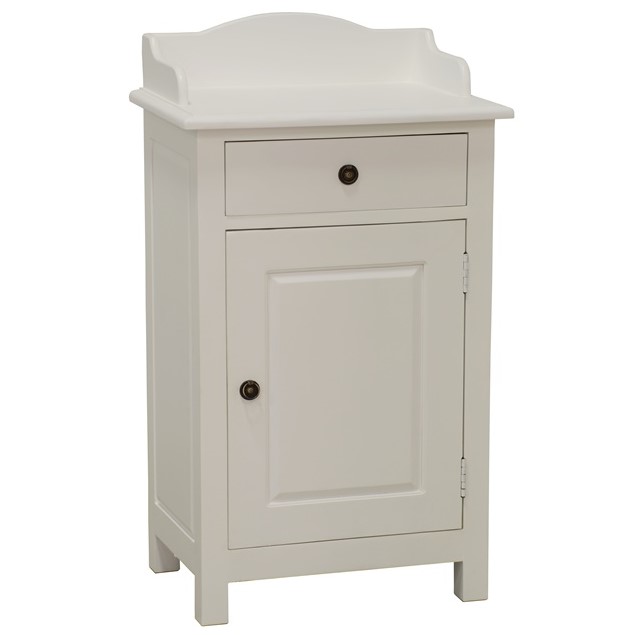 Meuble de rangement Hévéa 1 porte, 1 tiroir 55x38x96cm TRADITION