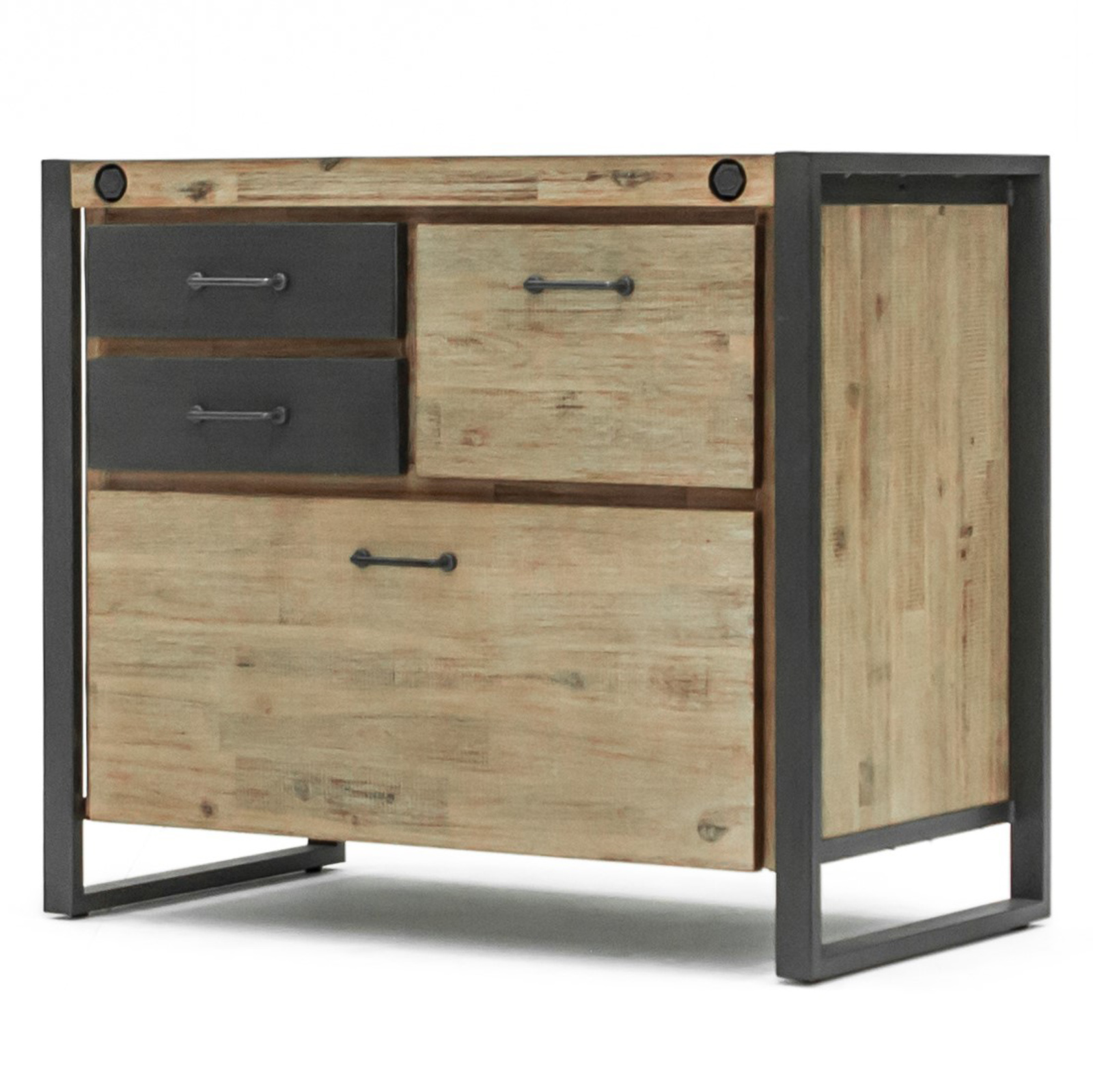 Meuble de Rangement style industriel en bois et métal BROOKLYN