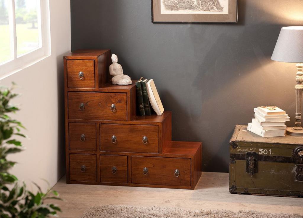 Meuble escalier double face 76x76cm LOLA