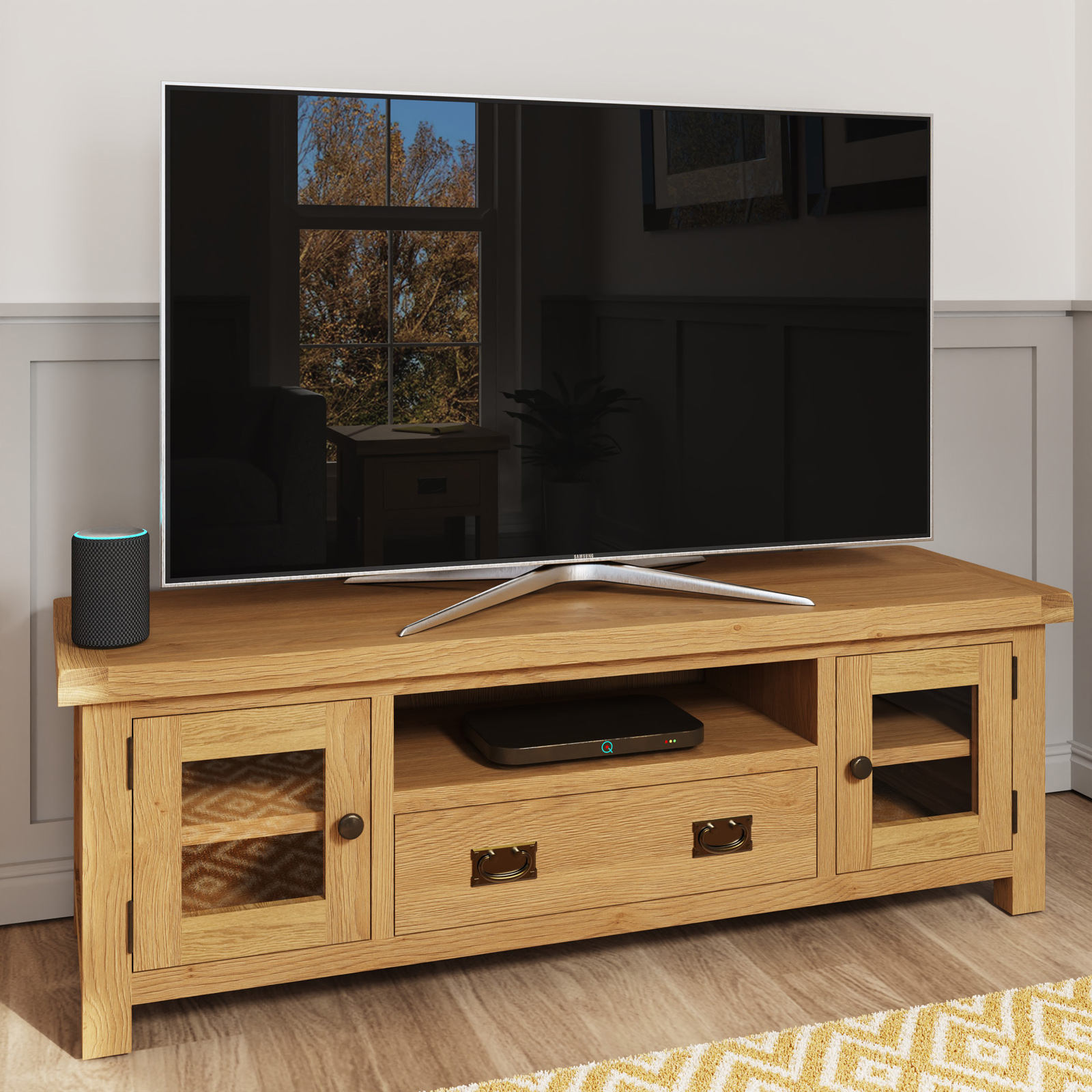 Meuble TV en bois clair PUERTO