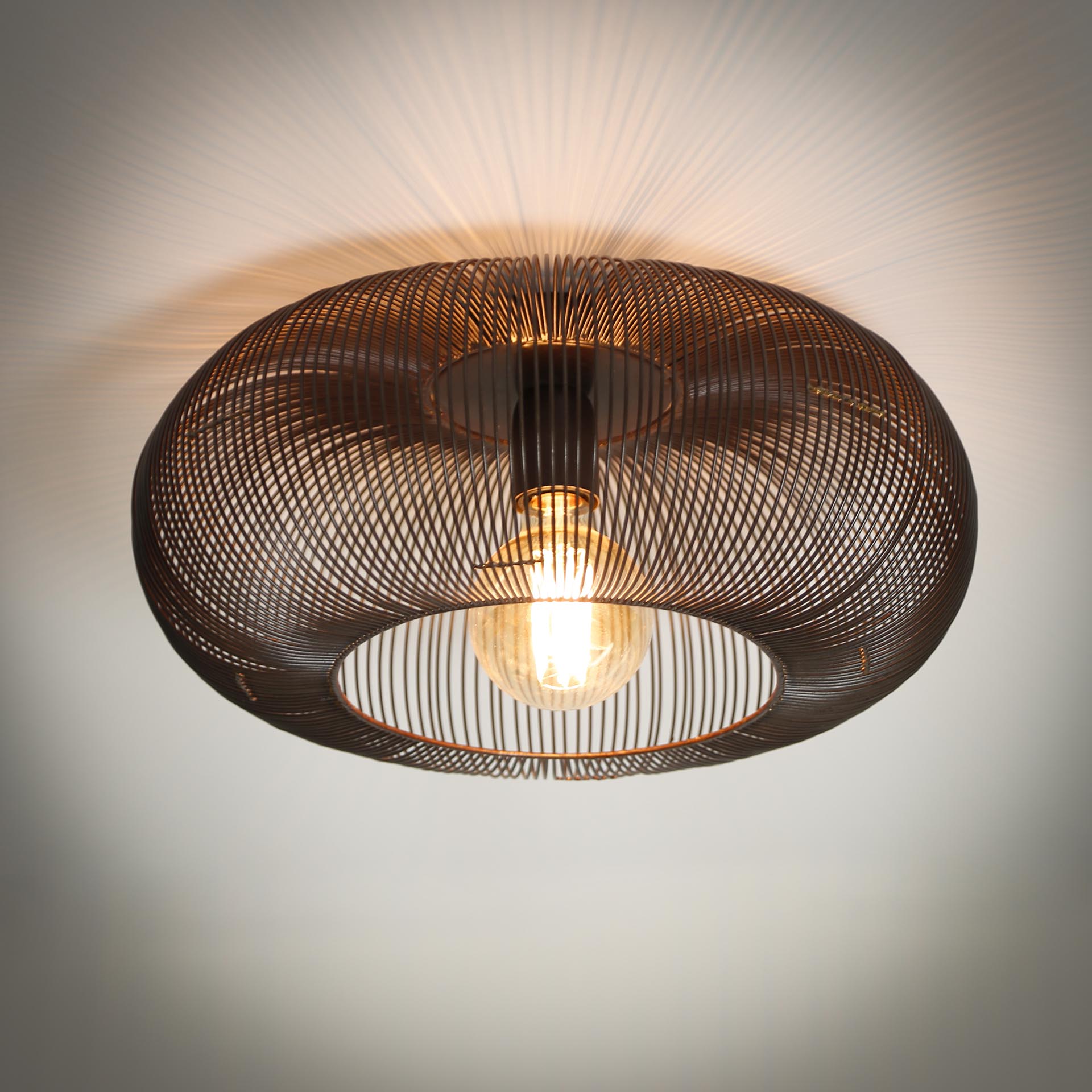 Plafonnier filaire forme disque RALF