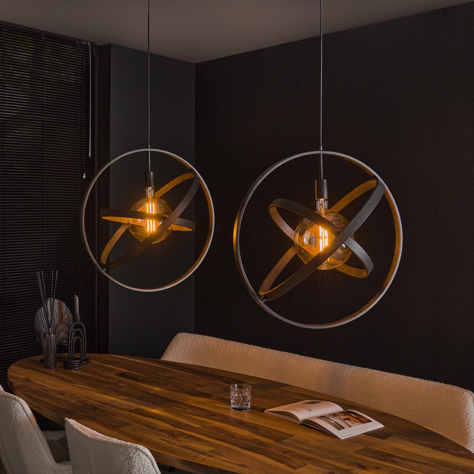 Suspension vintage 2 anneaux RALF