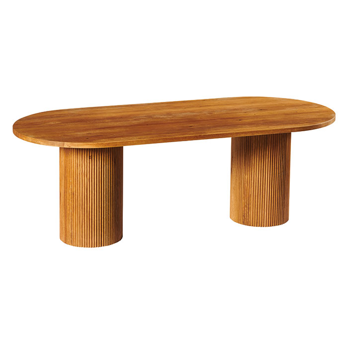 Table à manger ovale pieds design 220 cm IENA