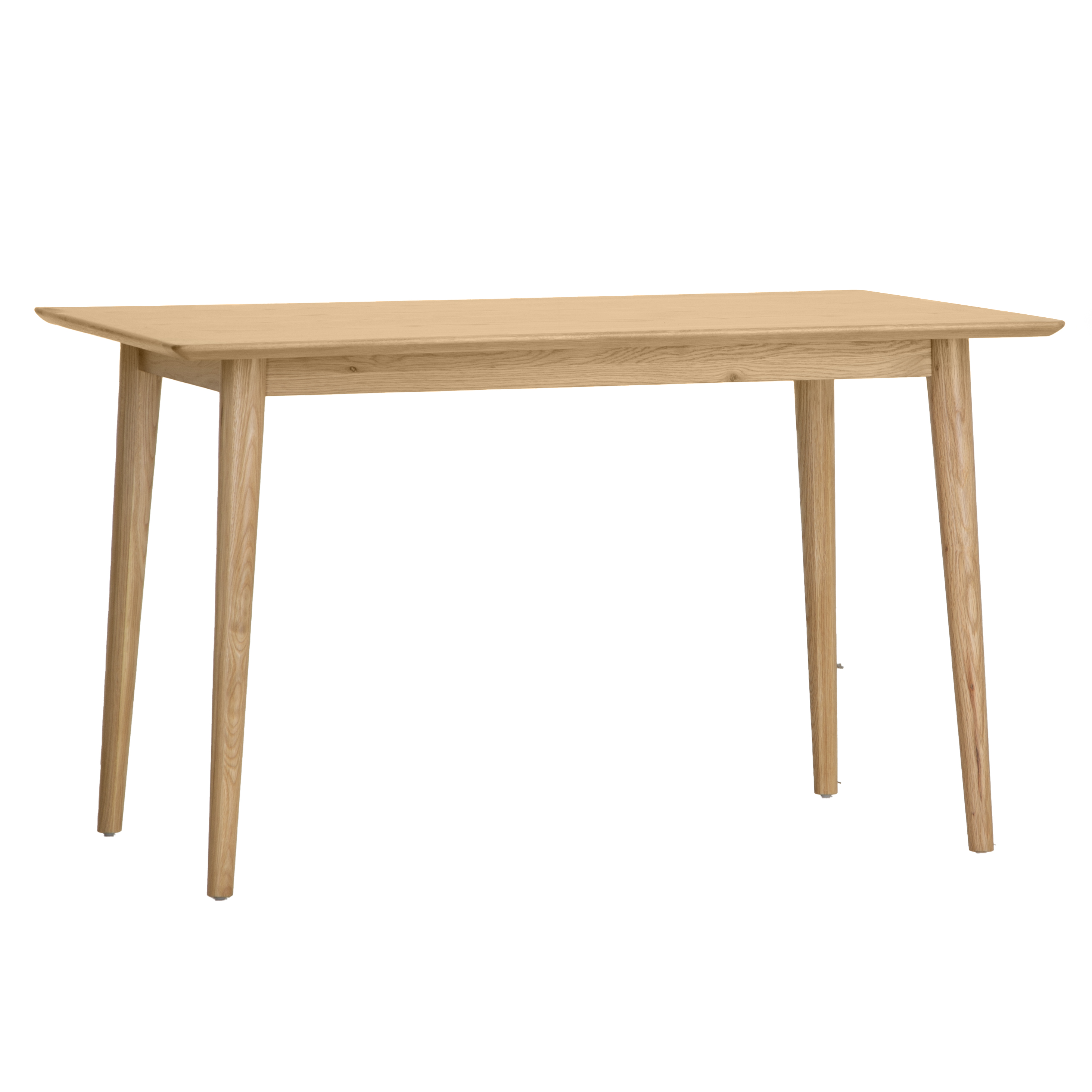 Table à manger rectangulaire en bois de chêne blond 130 cm CRUZ