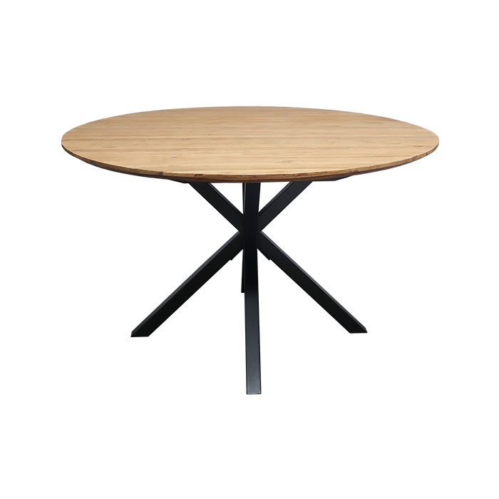 Table à manger ronde en bois de teck recyclé Ø 130 cm DEPOK