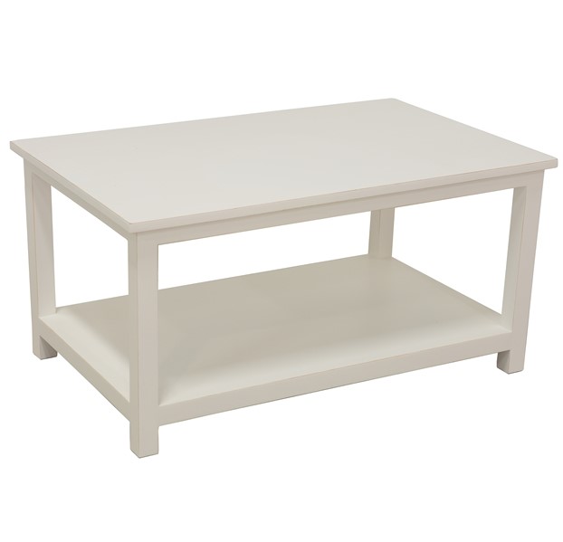 Table basse 2 niveaux hévéa L80xP50xH40cm TRADITION