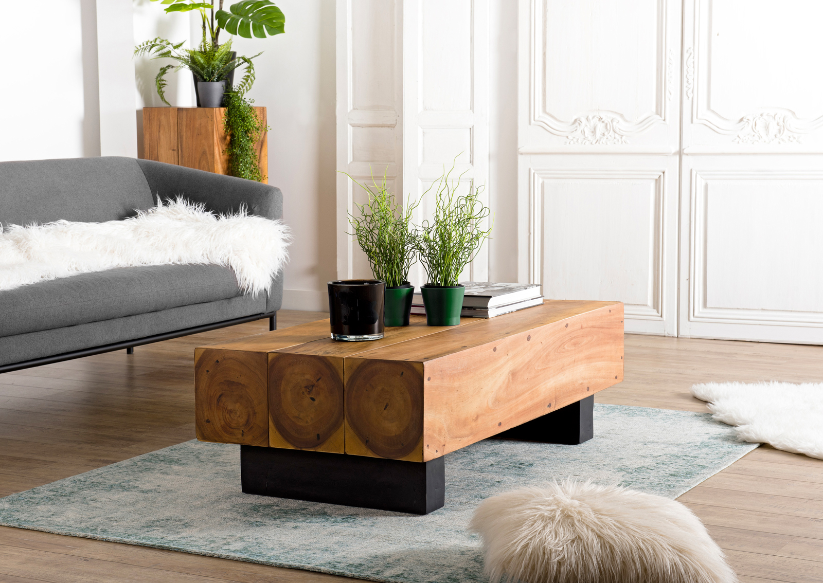 Table basse bois exotique OTTAWA