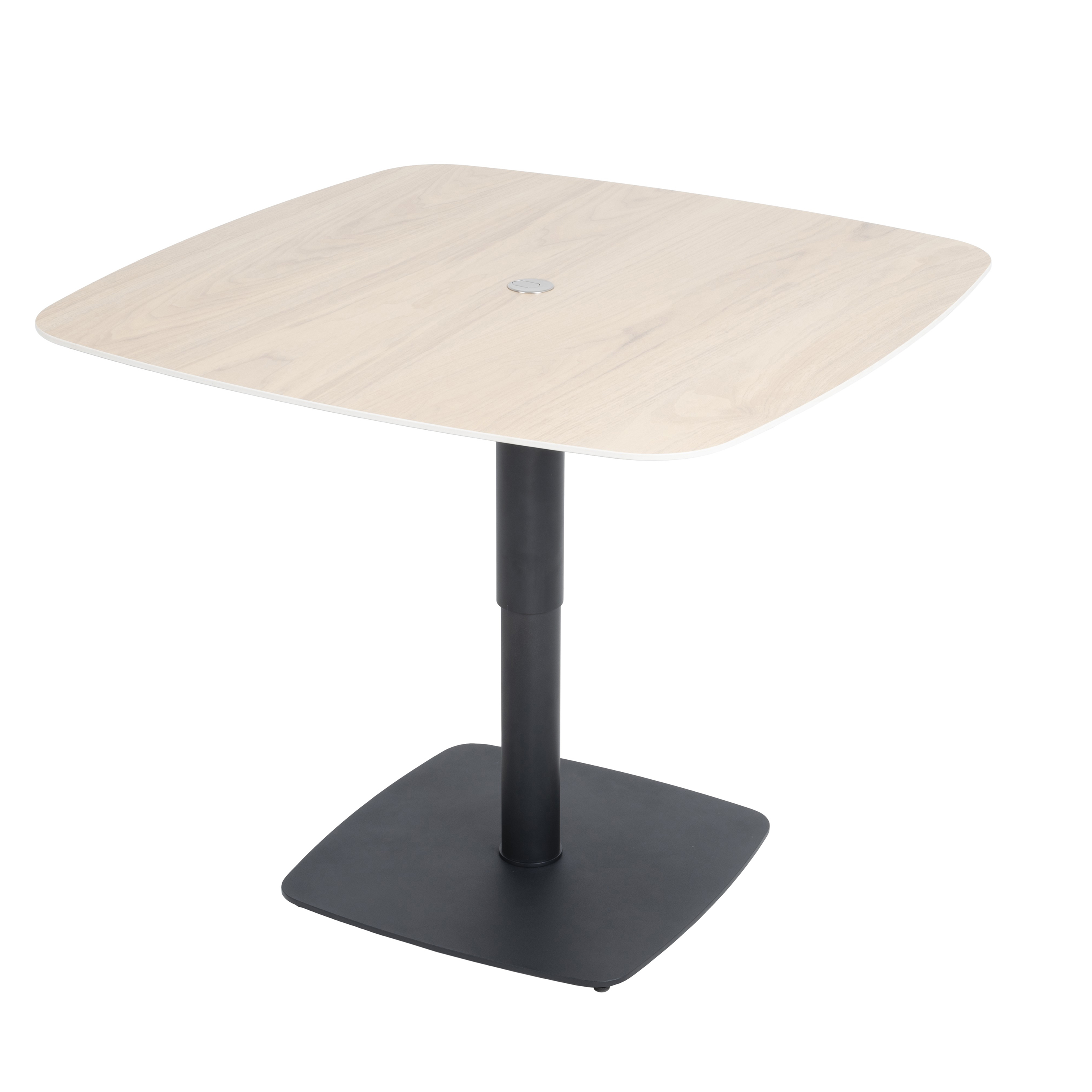 Table basse carrée relevable céramique effet chêne LUGANO