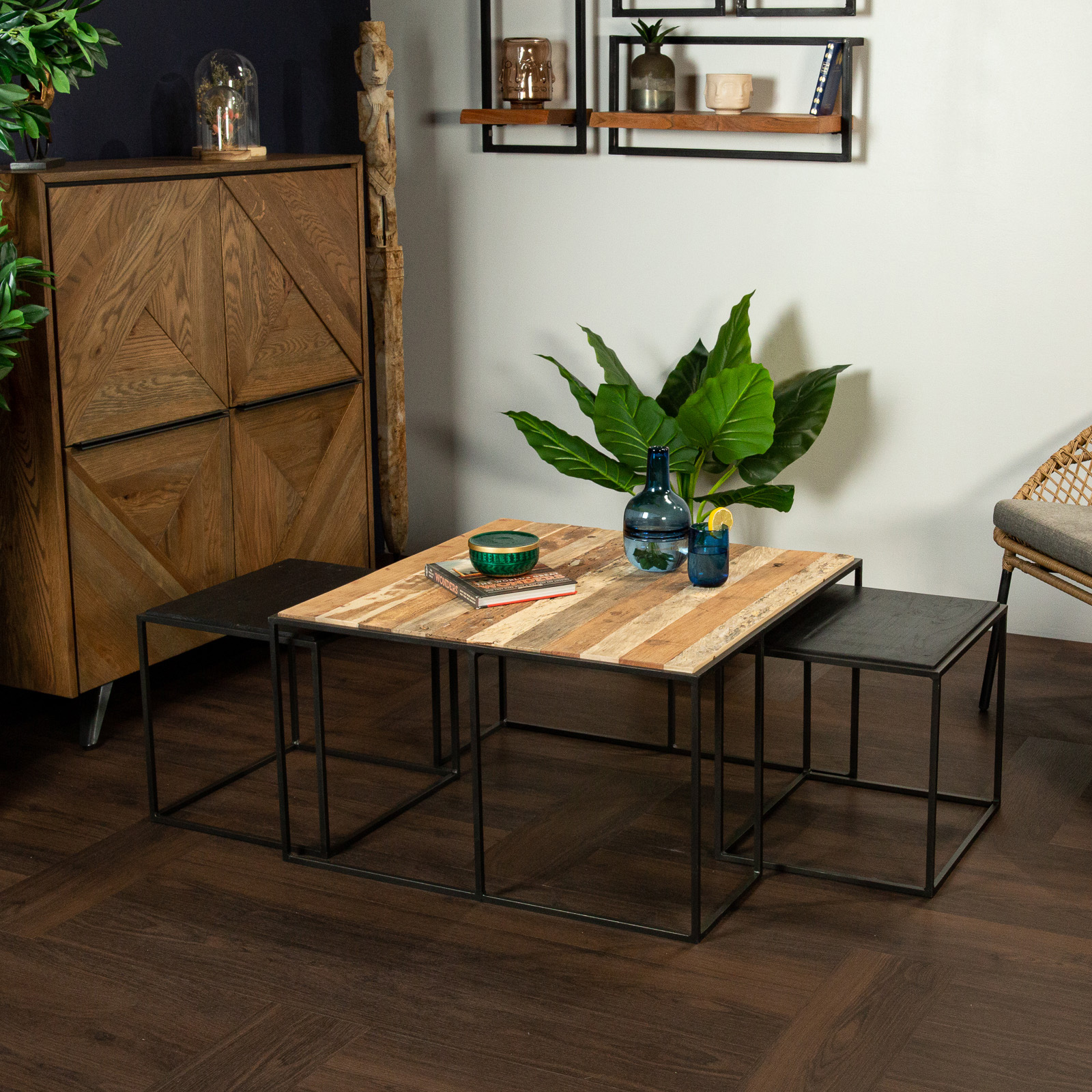 Table basse gigogne carrée DUMAI