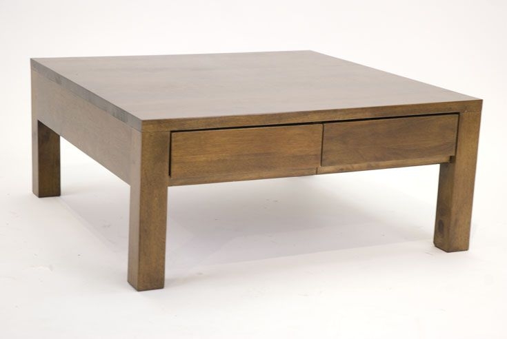 Table basse hévéa 80X80cm OLGA