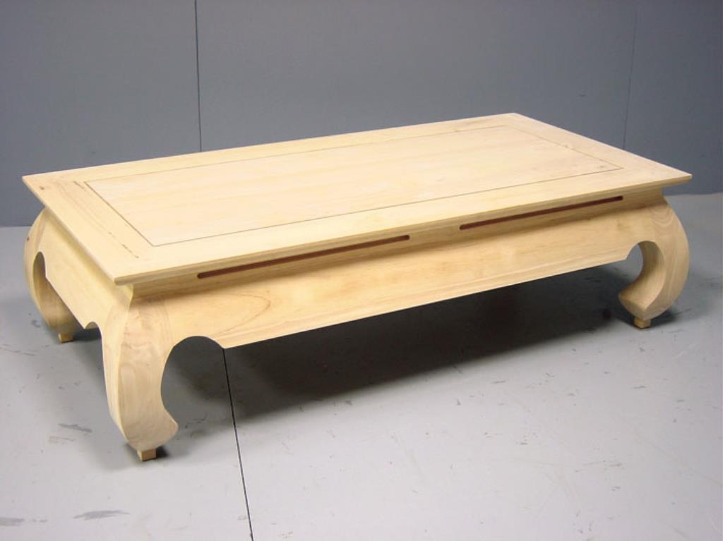 Table basse Opium hévéa 120x60x35cm MAORI