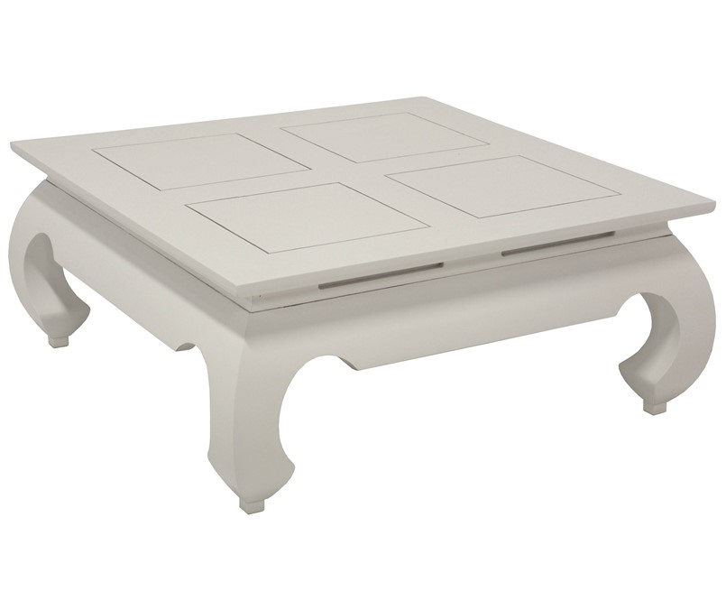 Table basse Opium hévéa 83x83cm MAORI