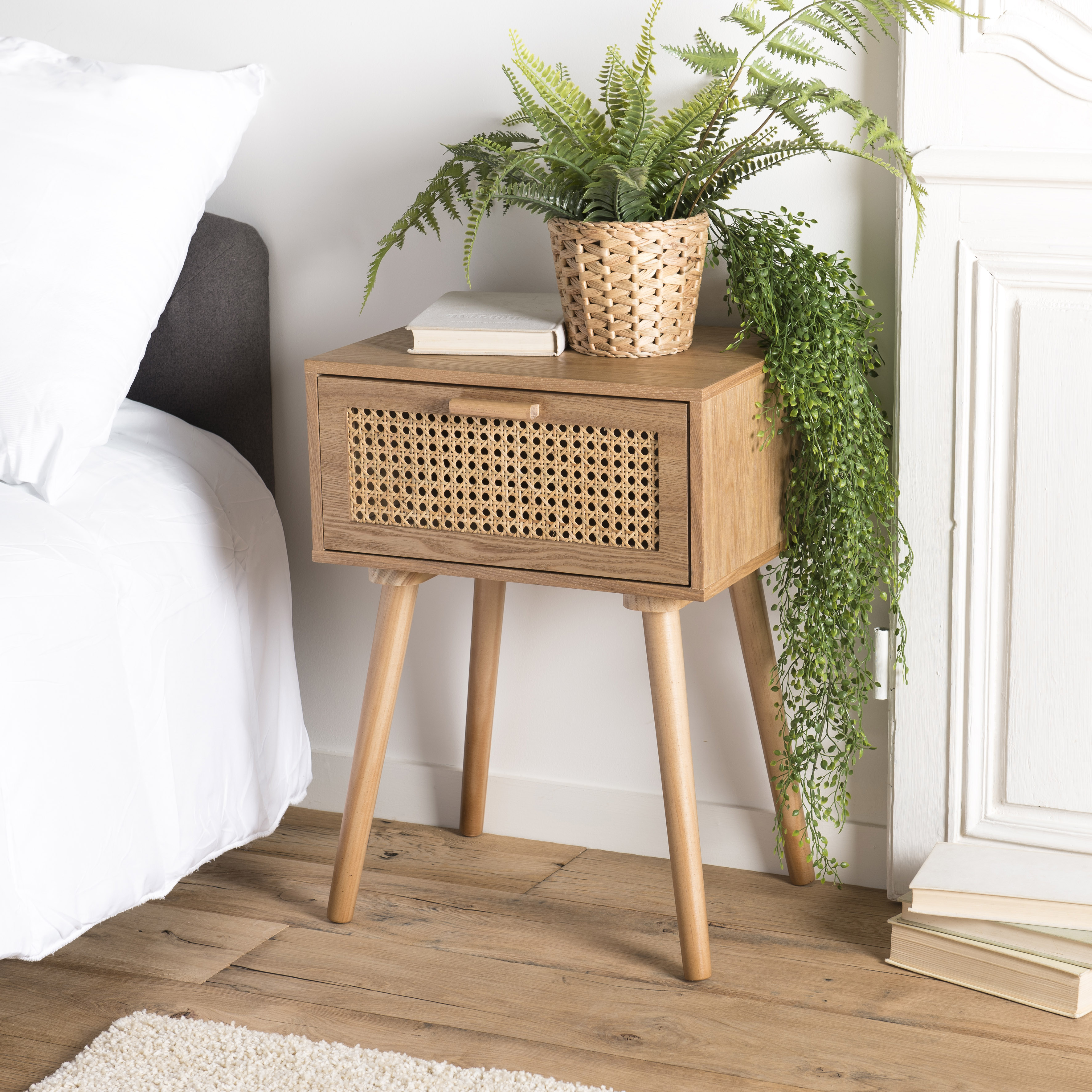 Table de chevet cannage ALGA