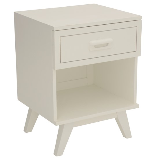 Table de chevet Hévéa 1 tiroir, 1 niche 45x40x60cm SIXTIES