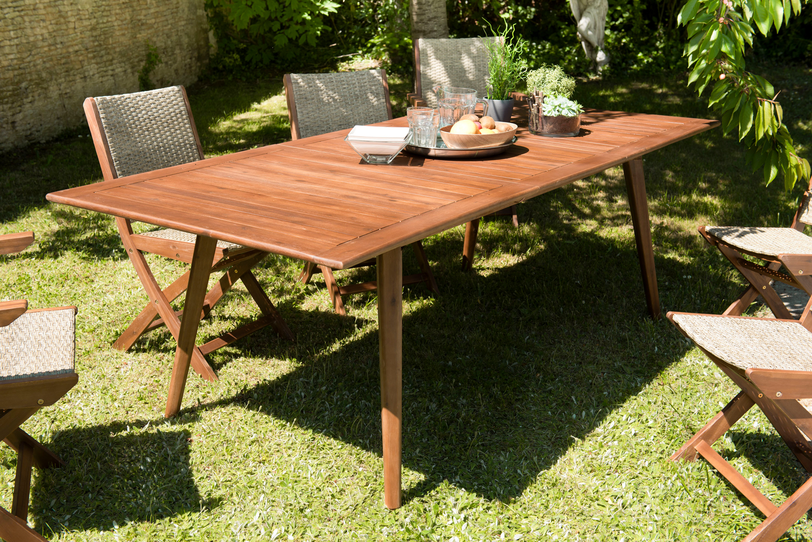 Table de jardin extensible 180/240 acacia SUMMER