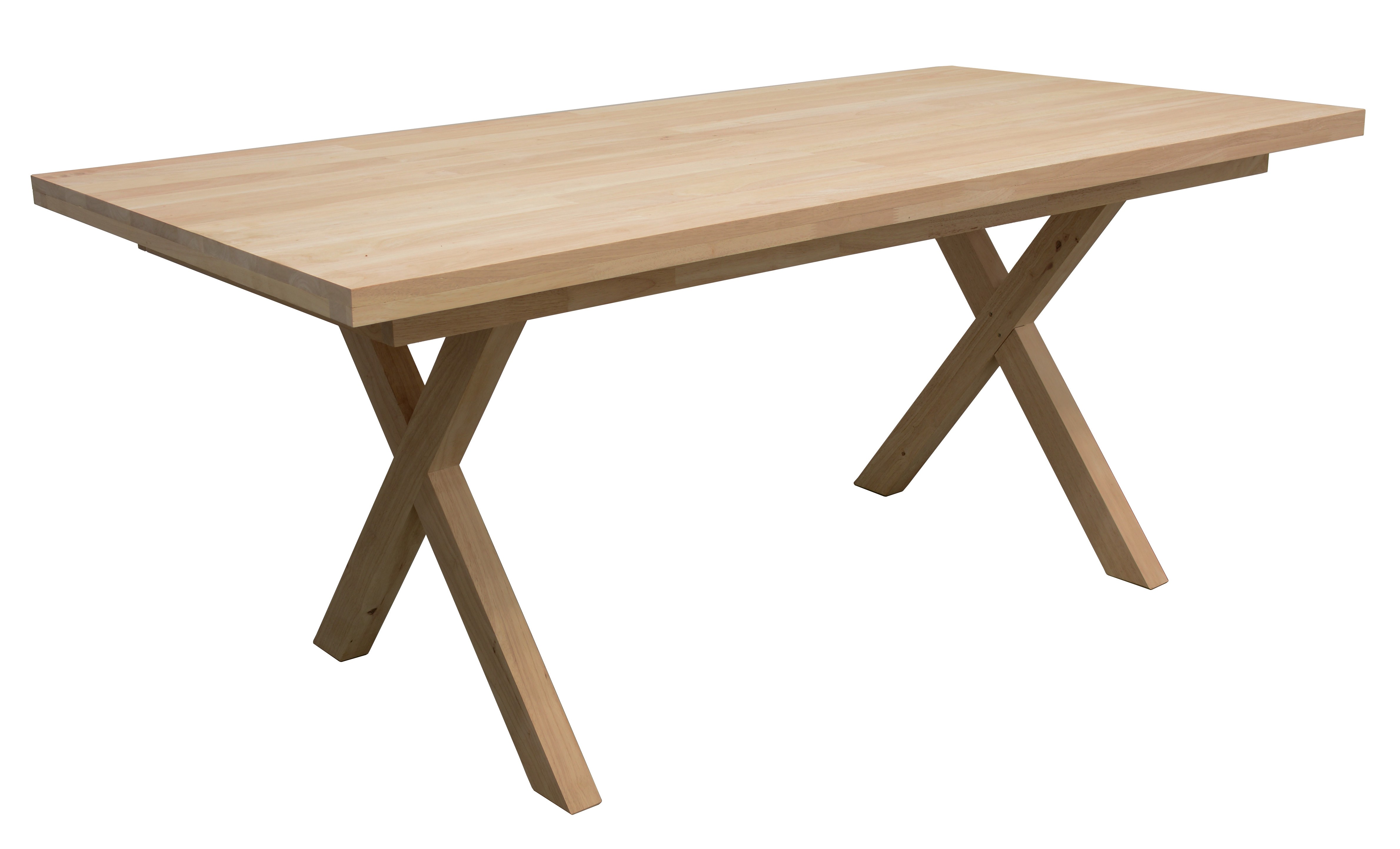 Table de Repas Hévéa avec pieds en croix 180x90x76cm BALTIC